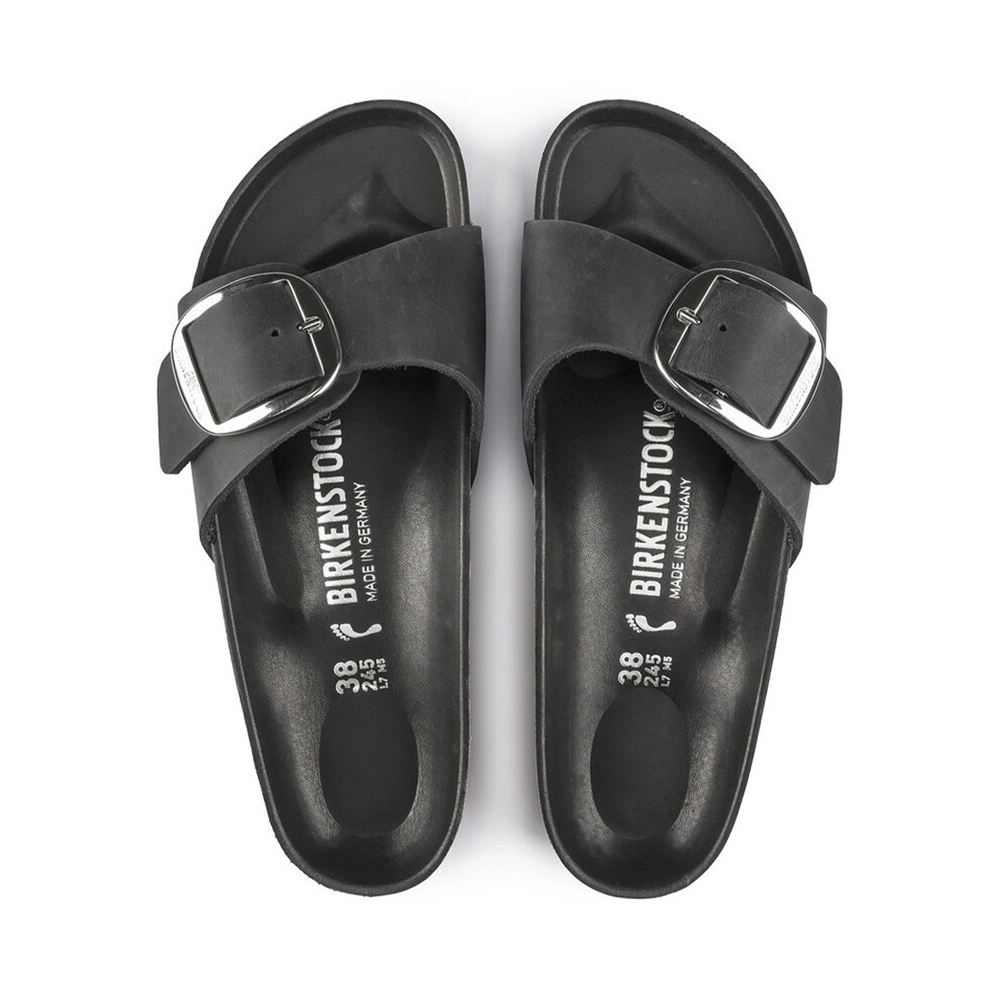 Birkenstock Madrid Big Buckle Sandalen Naturleder geölt