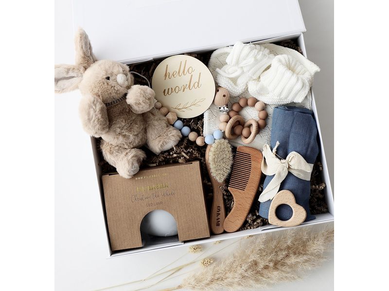 Oykami Geschenkset Paris Hase Braun Geschenkbox zur Geburt