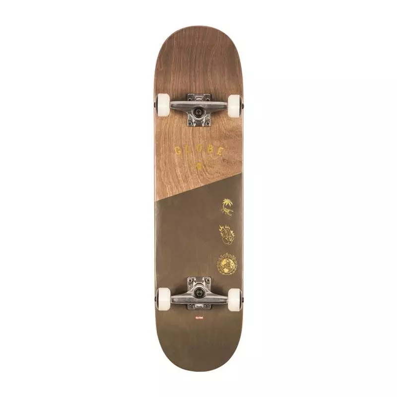skate GLOBE G1 Insignia Dark Maple/Green 8.25
