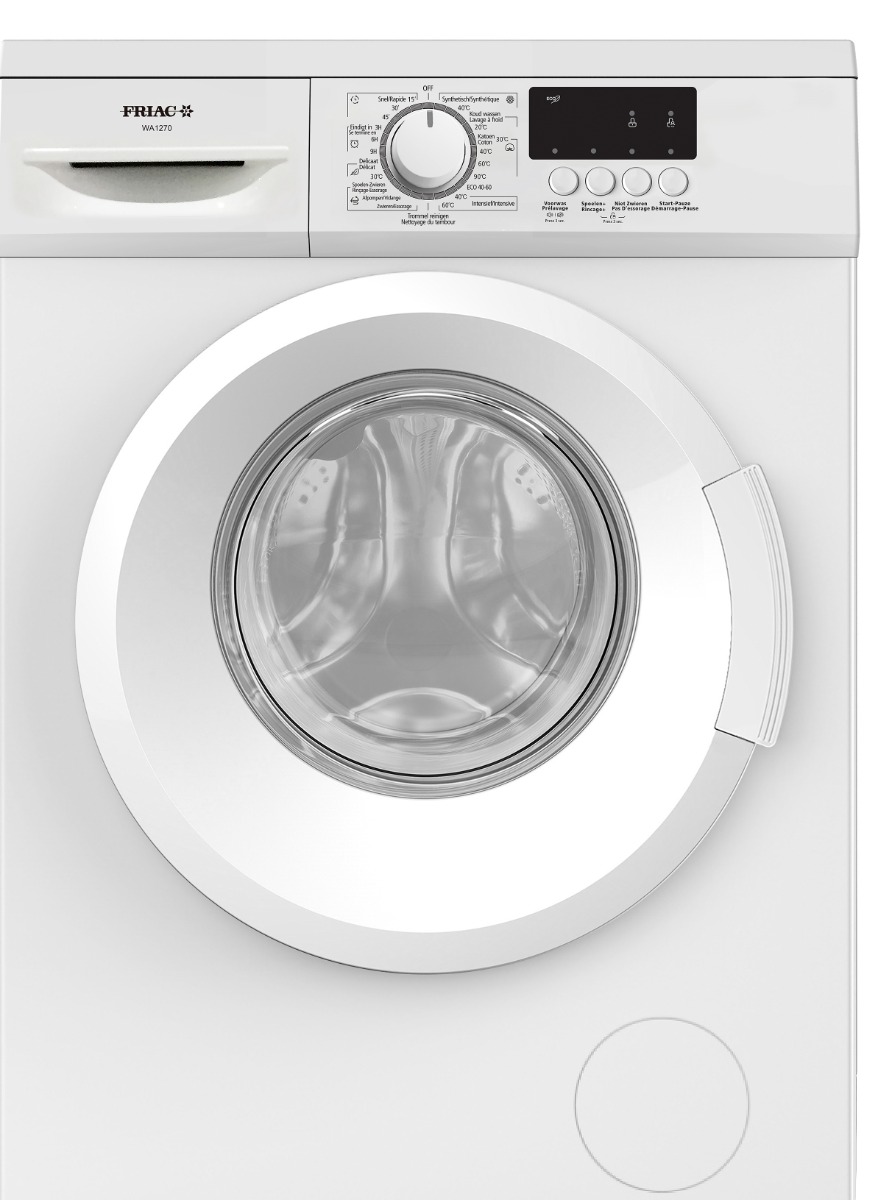 Friac wasmachine WA1270 - 7kg - 1200T/min - Energieklasse D