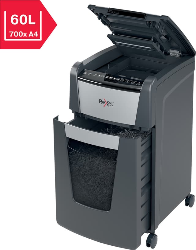 Rexel Optimum AutoFeed+ 300M mikroskåret makulator