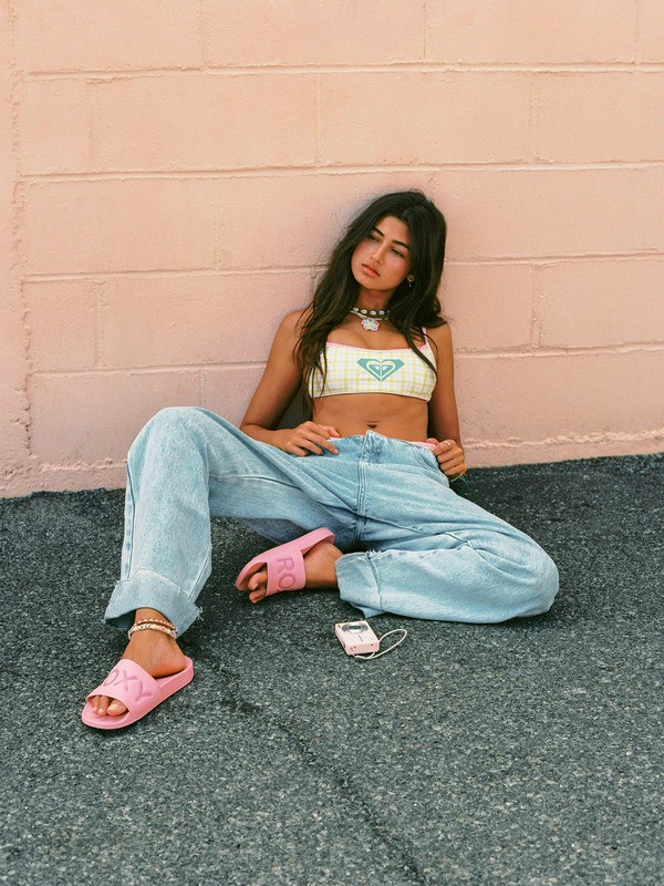 Coco Low Sunbleached Jeans à coupe ample Bleu Femme