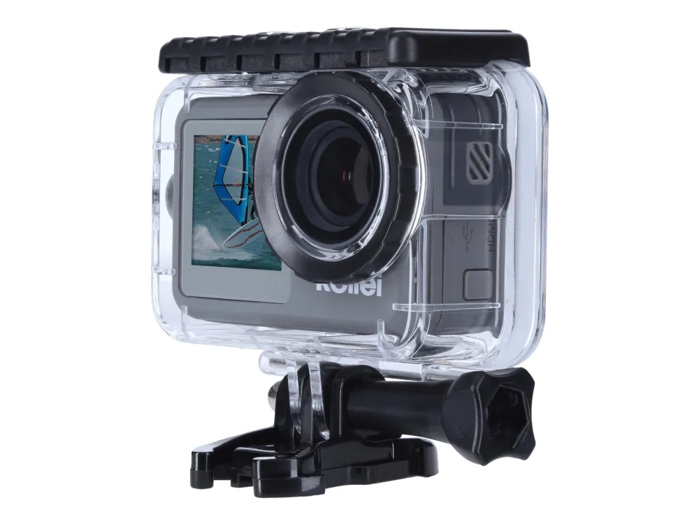 Rollei ActionCam 9S Plus - Action-kamera - 4K / 60 fps - 8.51 MP - Wi-Fi - undervands op til 40 m