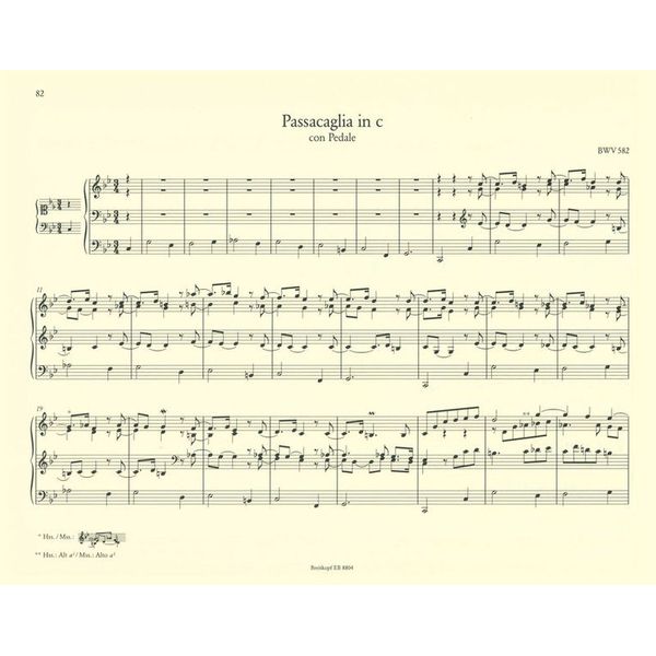 Breitkopf & Härtel Bach Sämtliche Orgelwerke 4