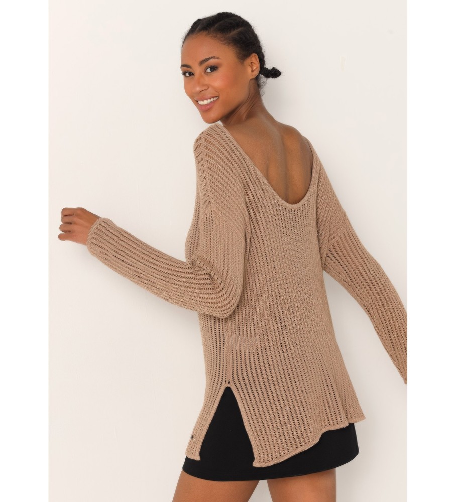 Victorio & Lucchino, camisa de malha marrom V&L