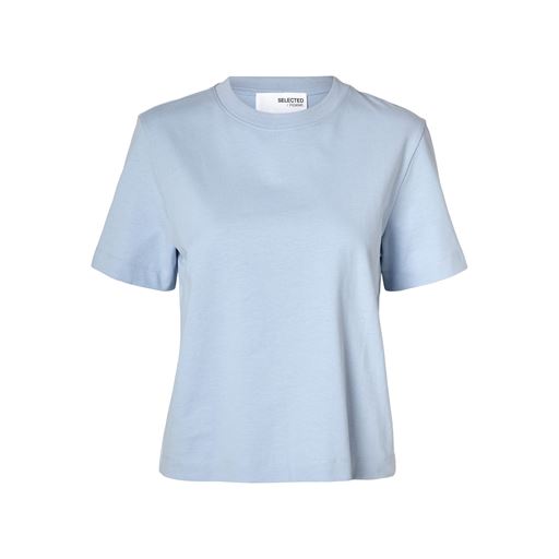 Selected Femme Essential Boxy T-shirt, Cashmere Blue, S