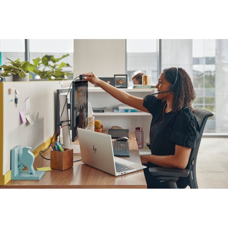 HP Poly Micro-casque stéréo USB-C Poly Blackwire 3225 + prise 3,5 mm + adaptateur USB-C/A (lot)