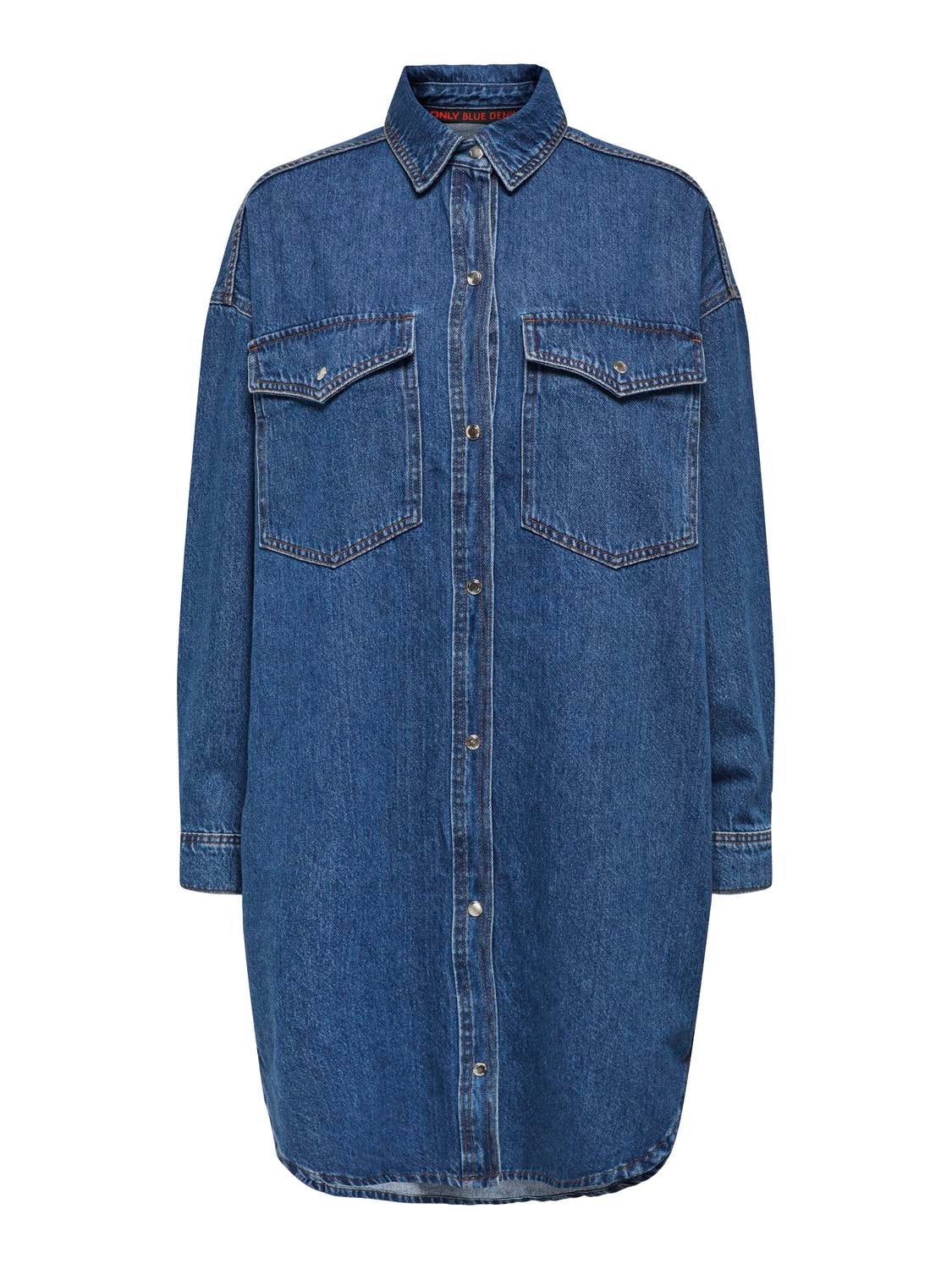 ONLFLOYD Jeanshemd Medium Blue Denim