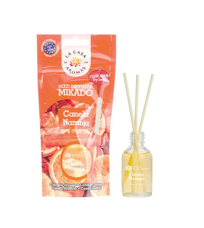 La Casa de los Aromas - Ambientador Mikado 30ml - Canela Laranja