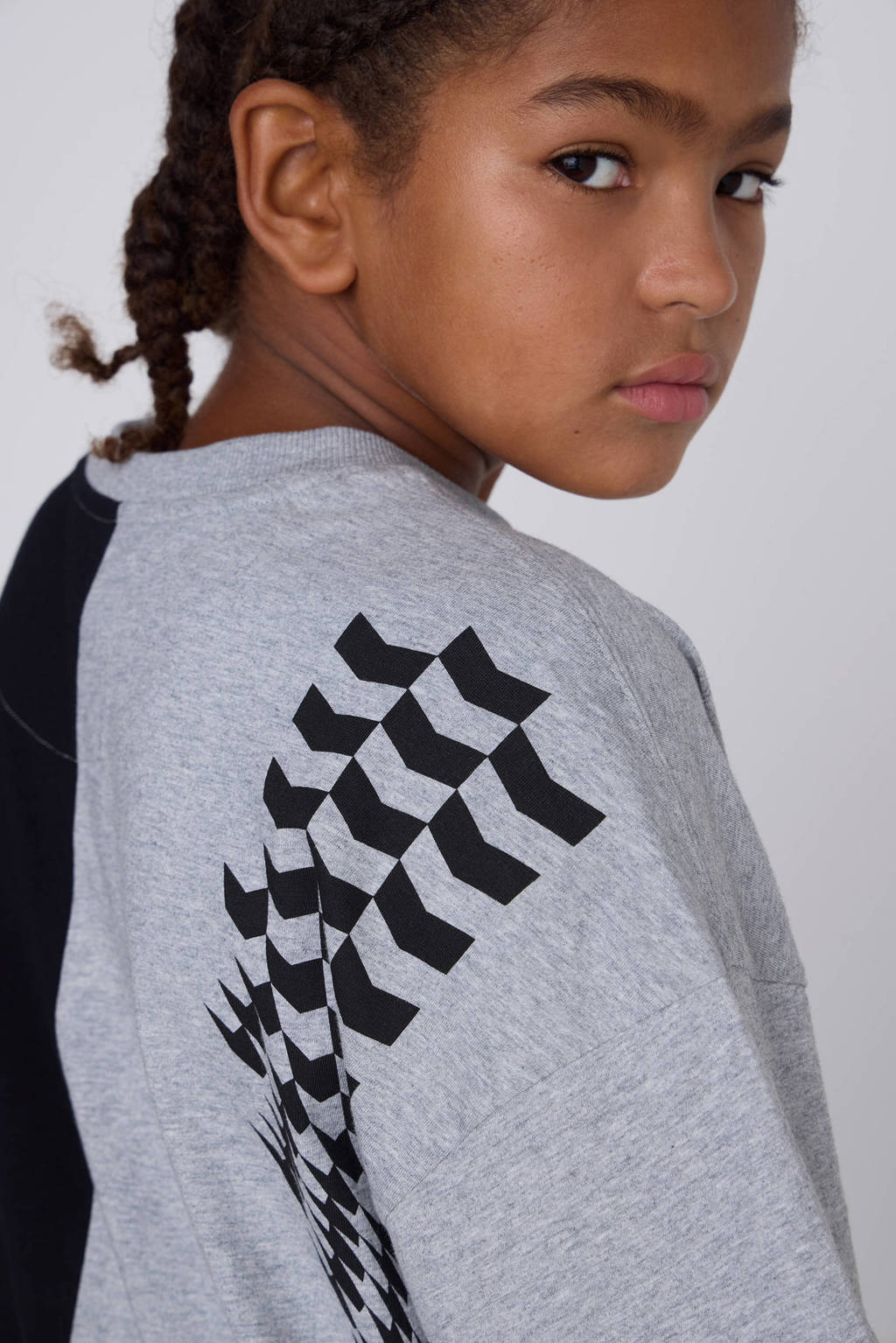 Coolcat Colourblock T-shirt Tate met Print