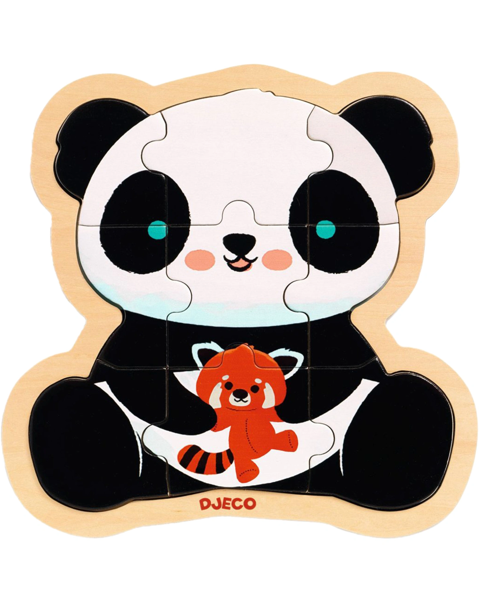 Puzzle PANDA 9-teilig aus Holz