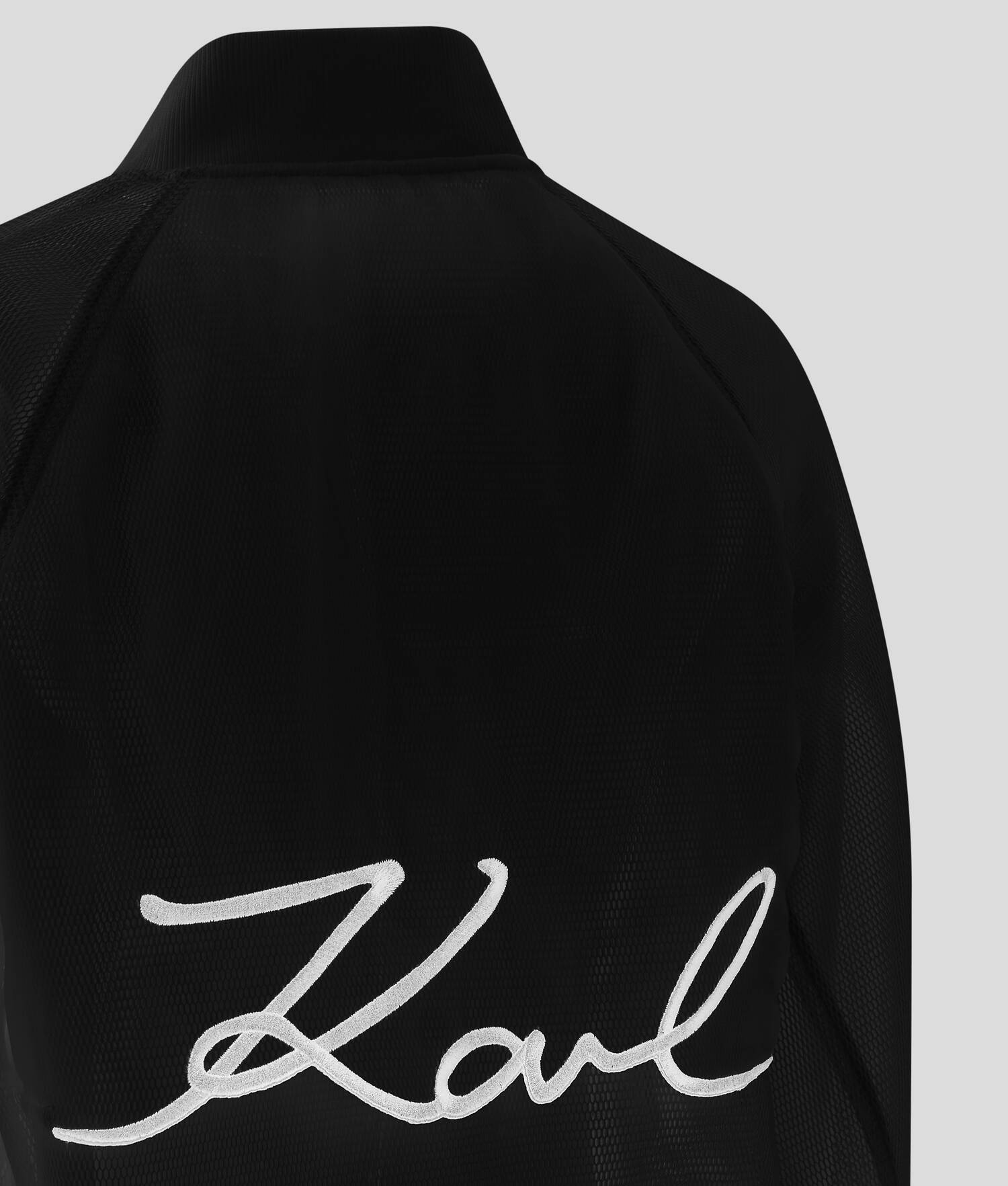 BLOUSON BOMBARDIER EN TRICOT - Noir