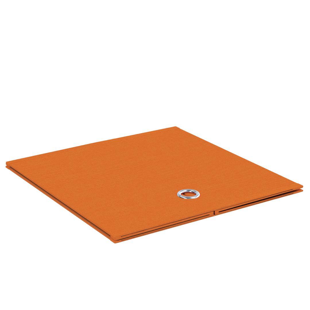 10er-Set Faltboxen BOXAS - orange - quadratisch