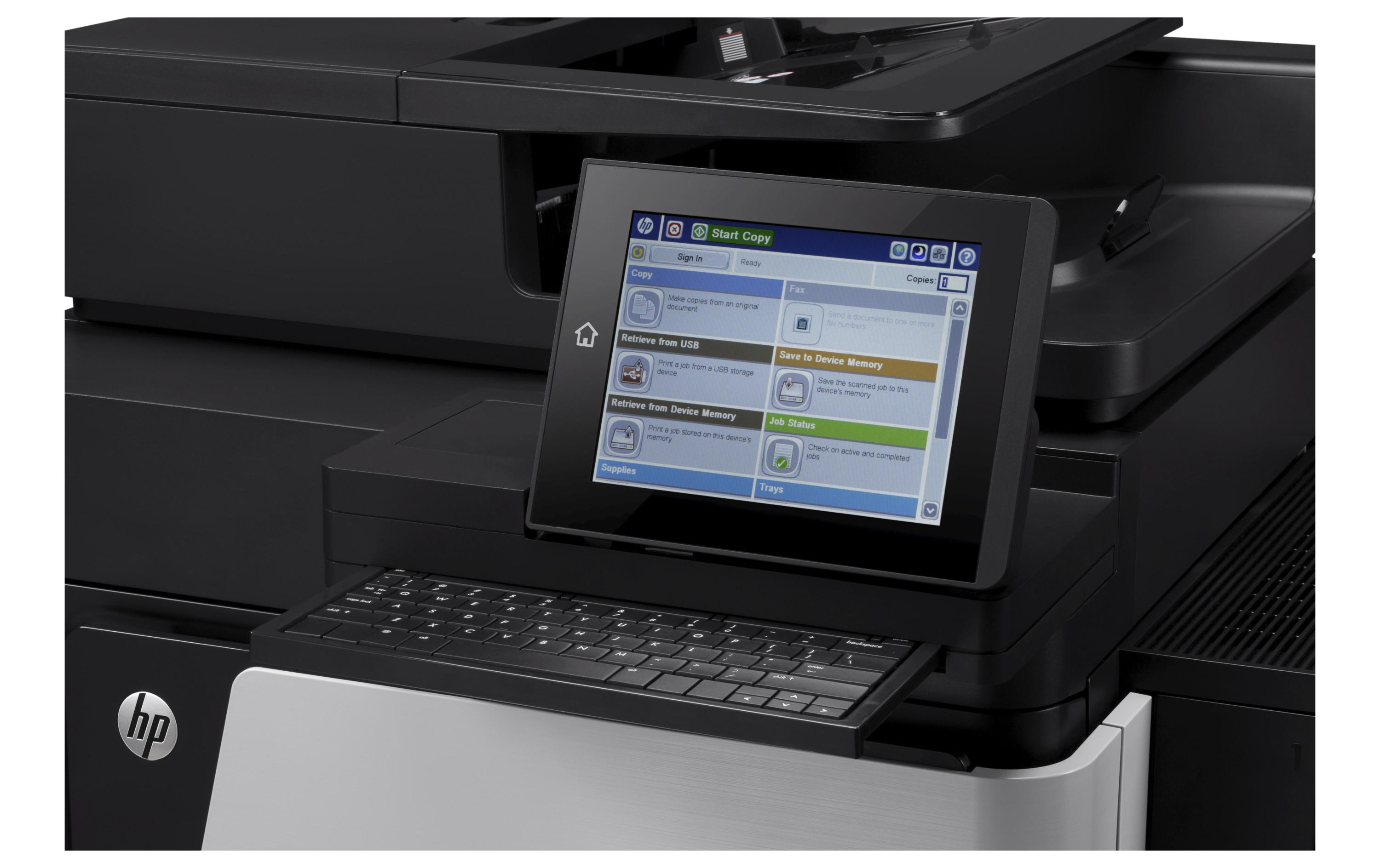 Multifunktionsdrucker LaserJet Enterprise Flow M830z<br>A3-Monolaser-Multifunktionsgerät mit Hochleistungsscanner