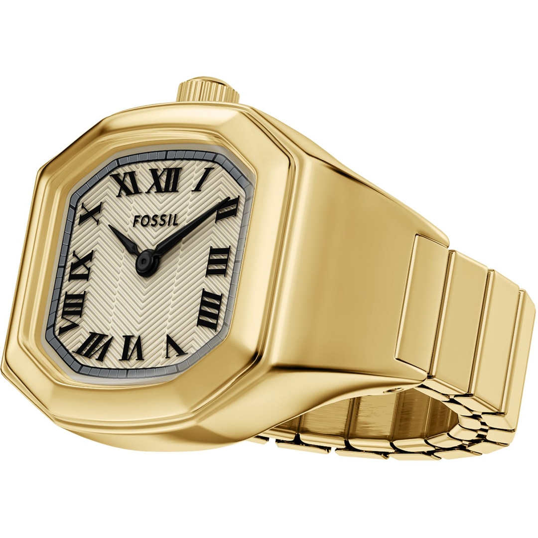 Fossil Harlow Uhrenring Goldig