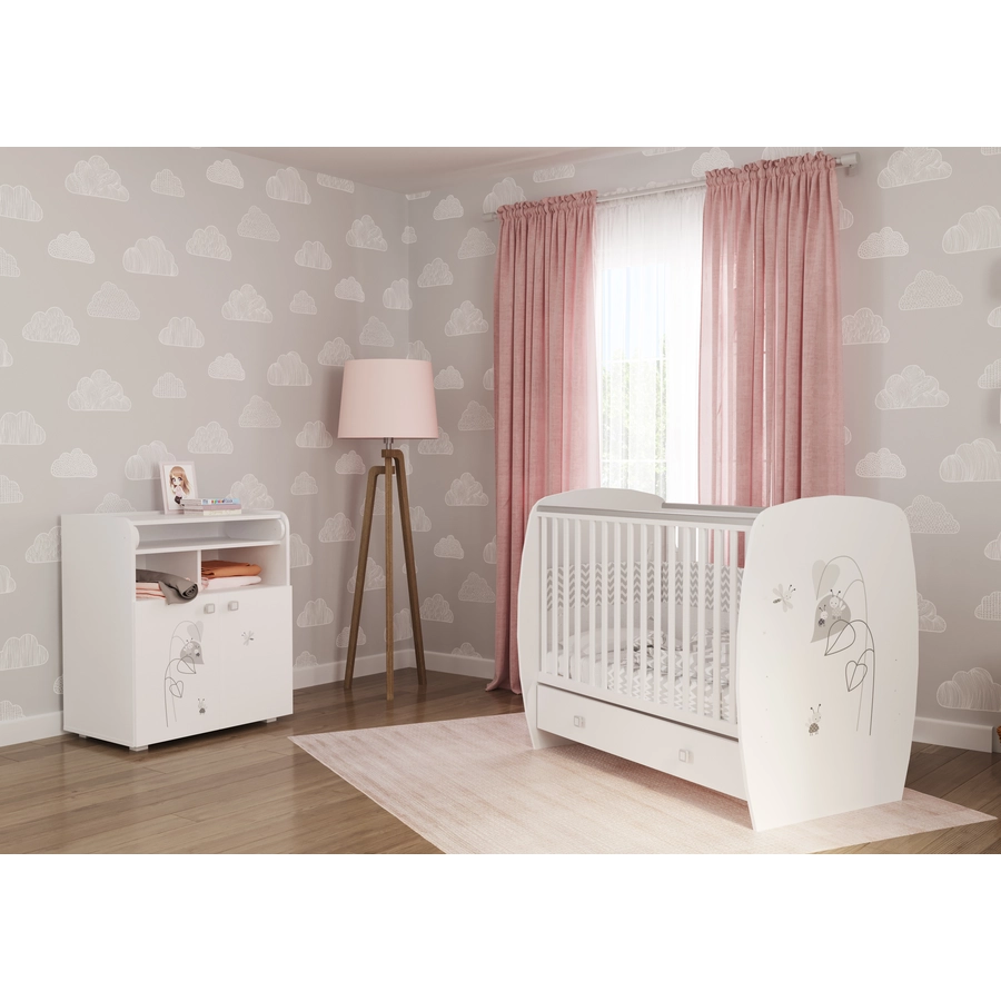 Polini Kids Wickelkommode French Amis 1270 weiß