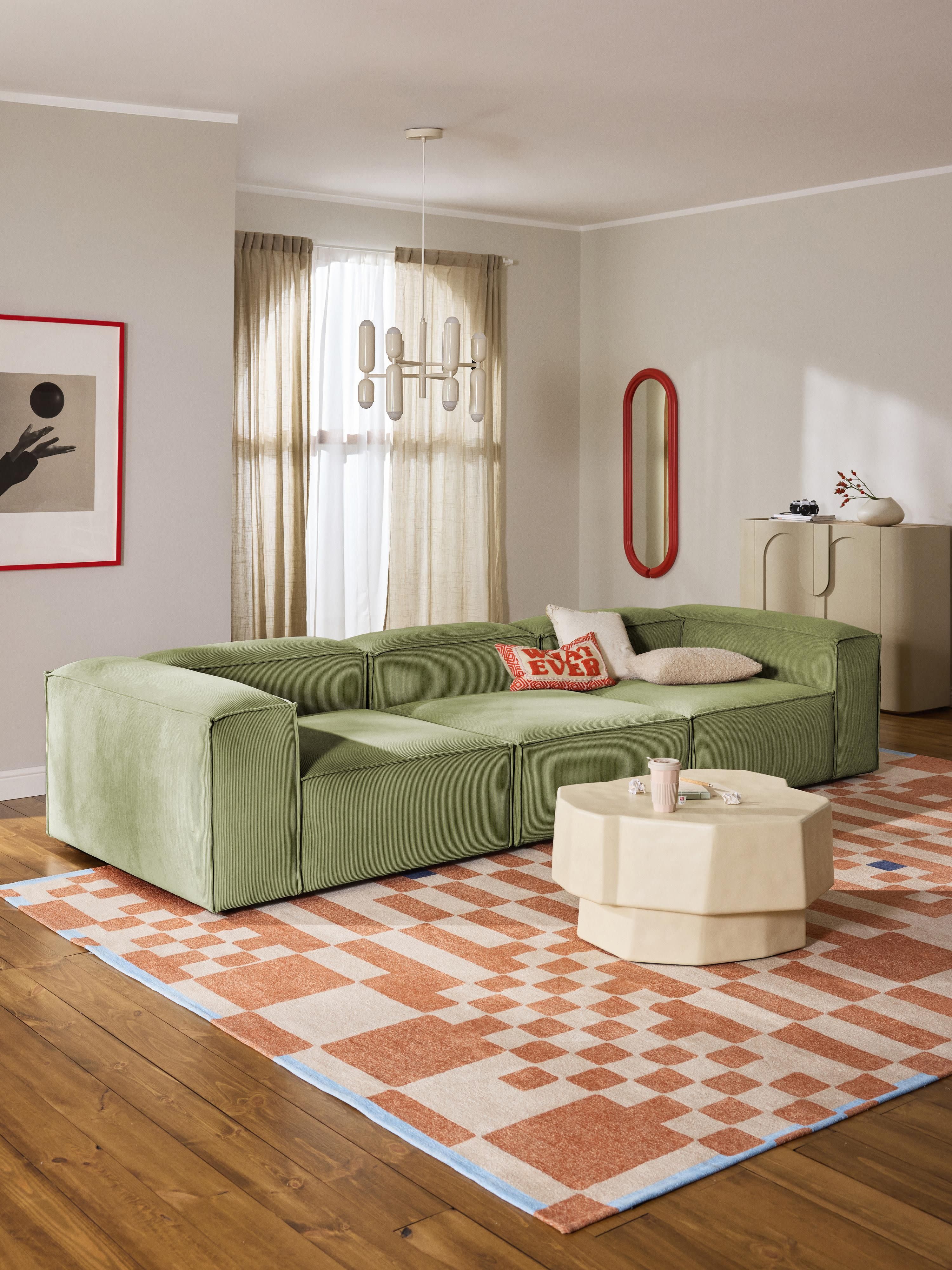 Modulaire bank Lennon (4-zits) van corduroy