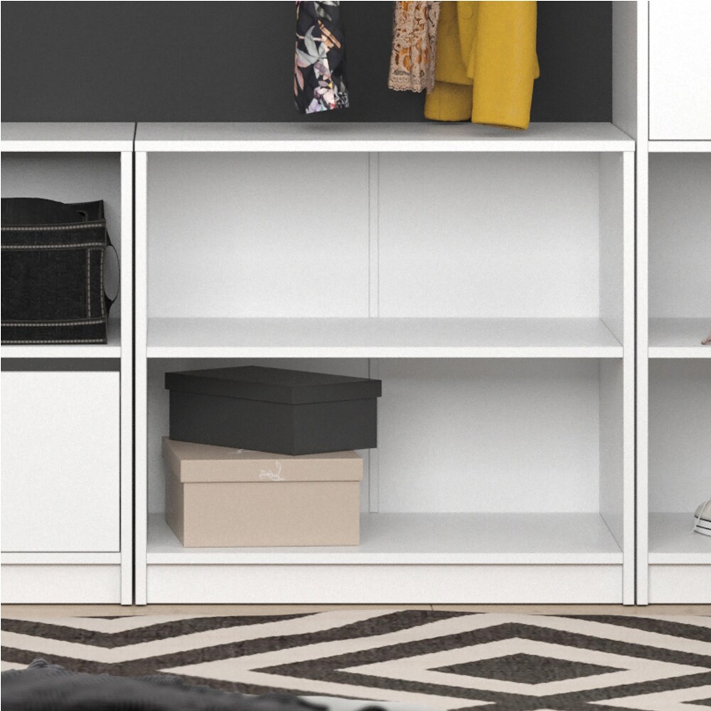 Vicco Kommode Visit Kleiderschrank Sideboard Regal Umkleide zweigeteilt Weiß