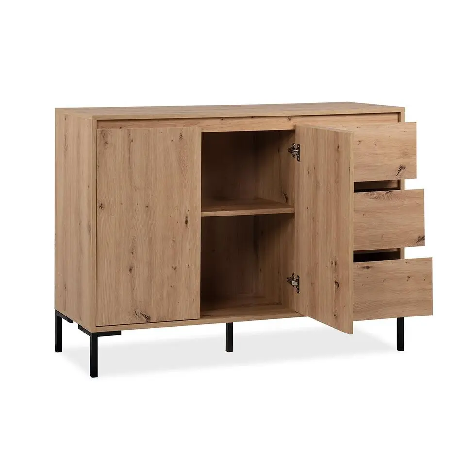 CALICOSY - Dressoir PLOCK - Licht hout - 87x120x40 cm