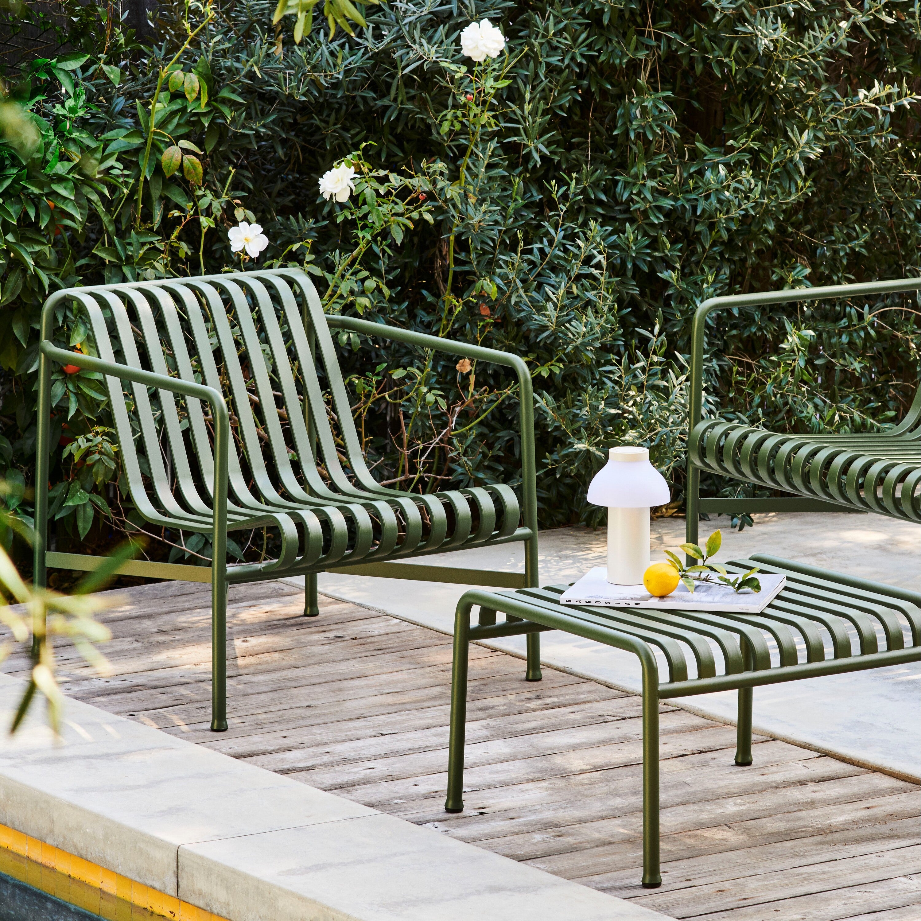 HAY Palissade Lounge Chair Low - Lichtgrijs