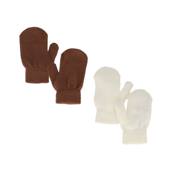 Sarlini Wanten Knit Multi Offwhite 2-Pack One size