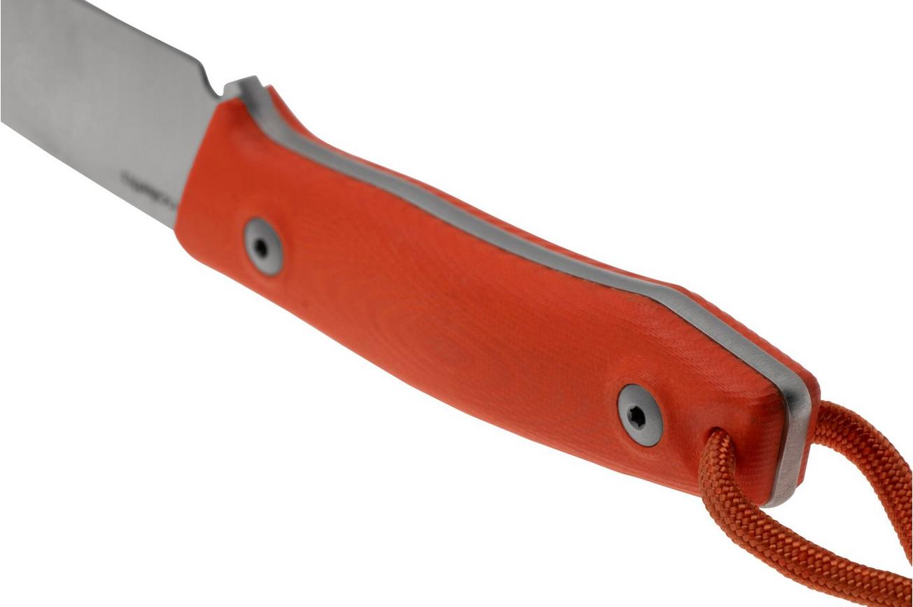 LionSteel M1-GOR Orange G10, vaststaand mes