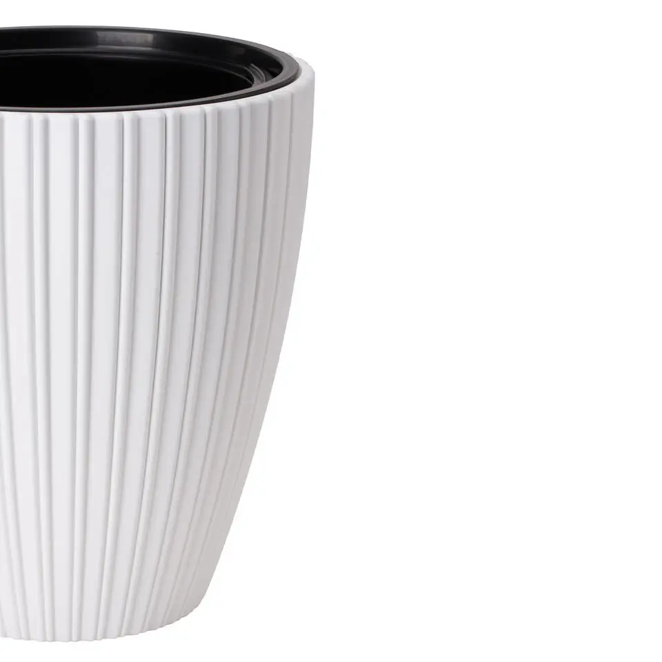 Form Plastic Plantenpot/bloempot - kunststof - wit - 30 x 32 cm