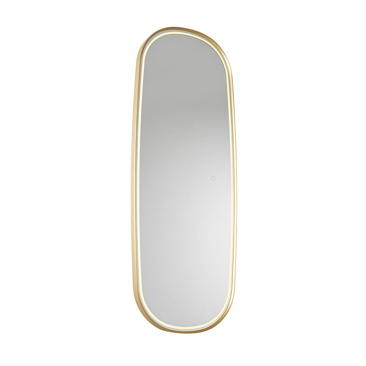 Moderne badkamerspiegel goud incl. LED en touch dimmer - Geraldien