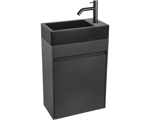 Wastafelmeubel Verschil HURA L BxHxD 39,5 x 52 cm x 21,5 cm Frontkleur antraciet