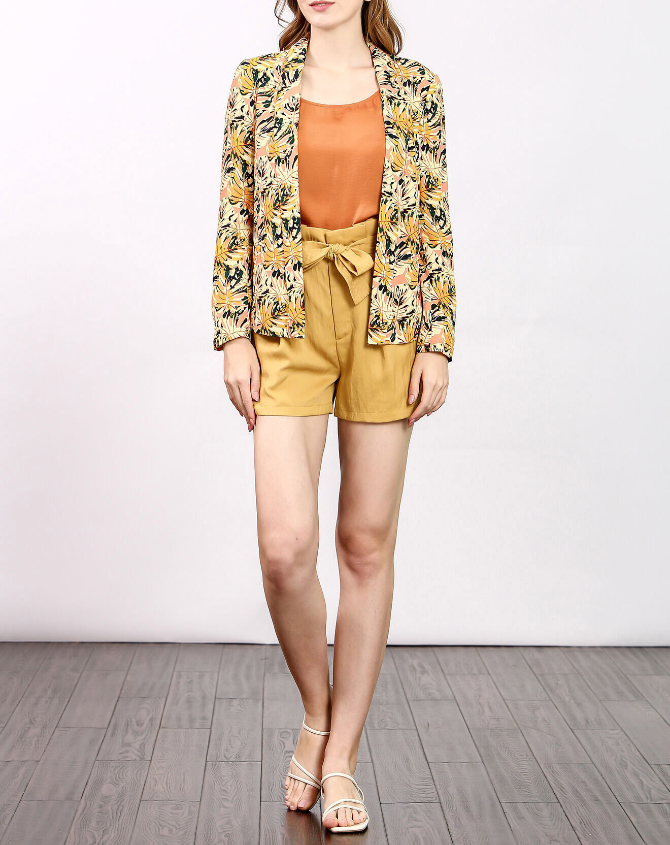 See u Soon Veste Anna imprimée jaune/orange