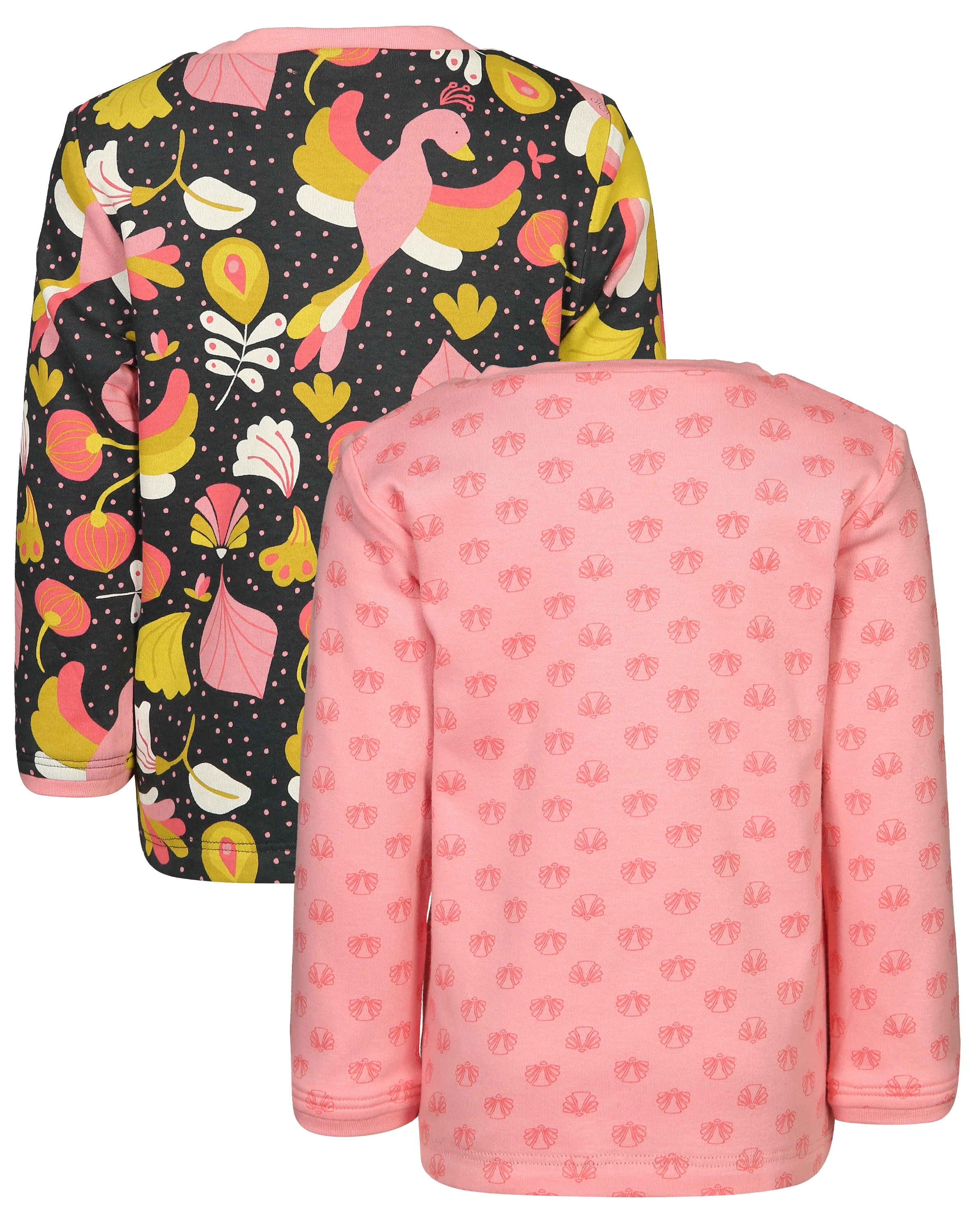 Wende-Sweatshirt SCHWAN - MINI in anthrazit/rosa