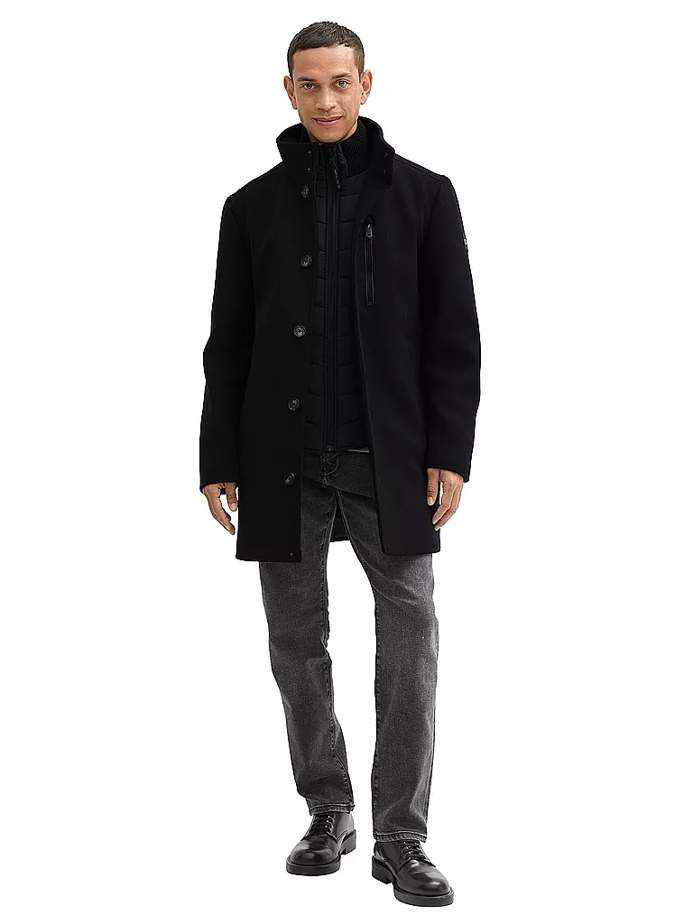 TOM TAILOR Mantel schwarz