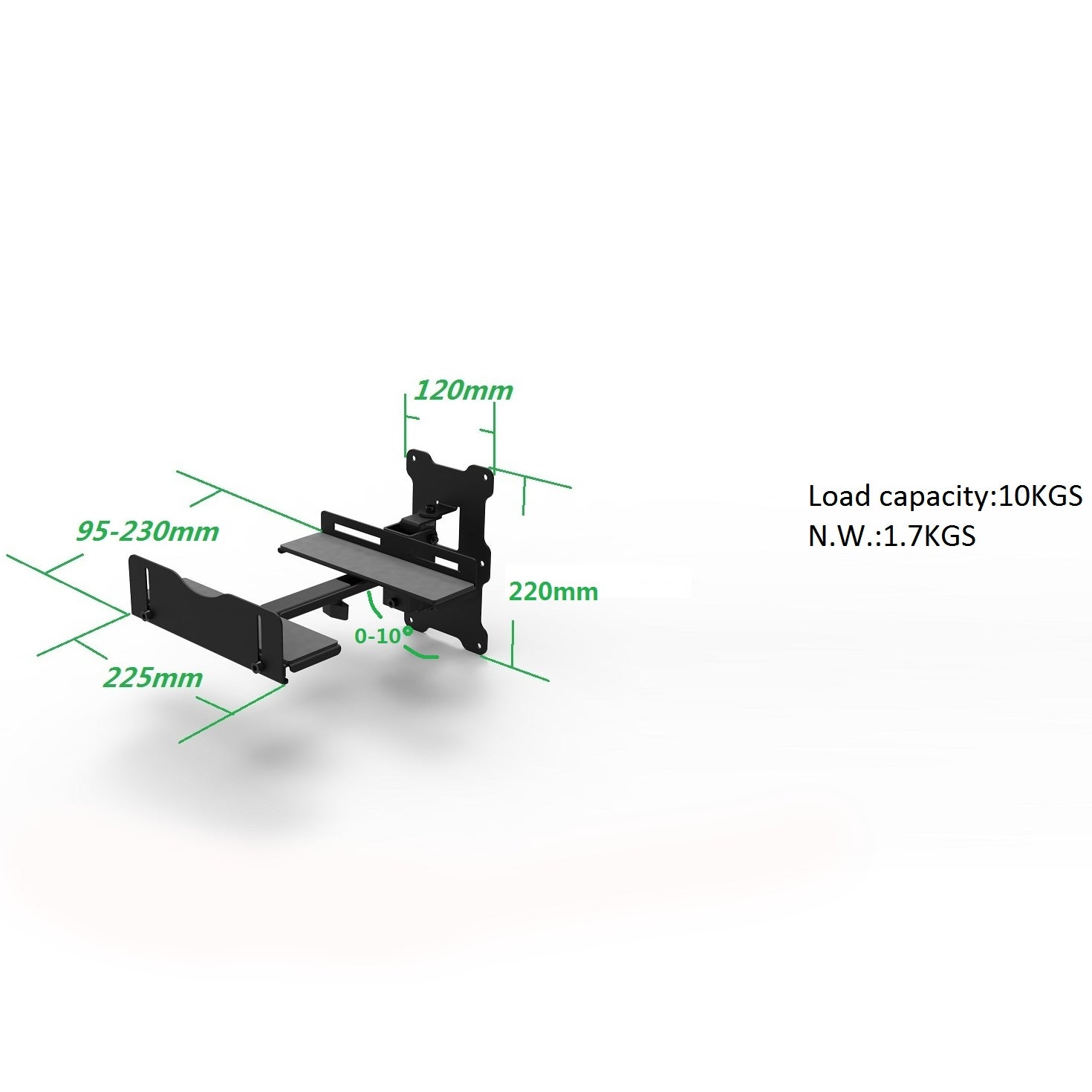 Innox SMB 02 muurbeugel voor 6 - 8 inch studiomonitor (per stuk)