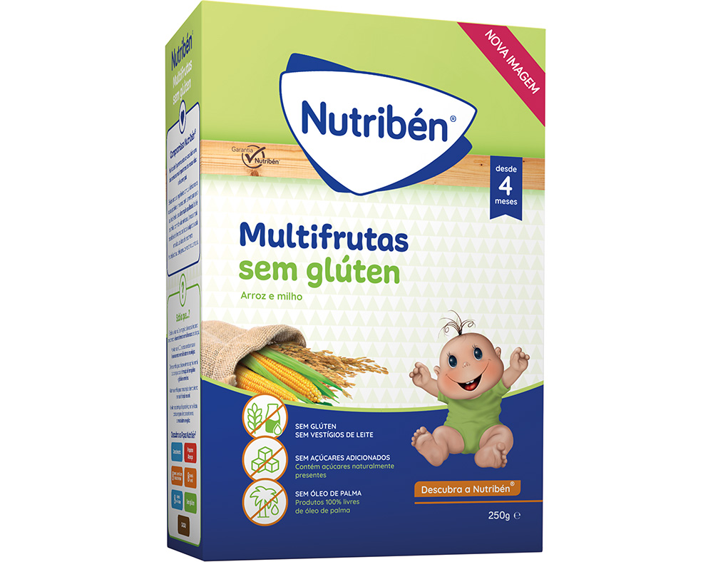 PAPA NÃO LÁCTEA NUTRIBEN MULTIFRUTOS 250G