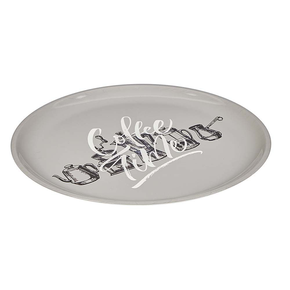 Plateau rond style vintage