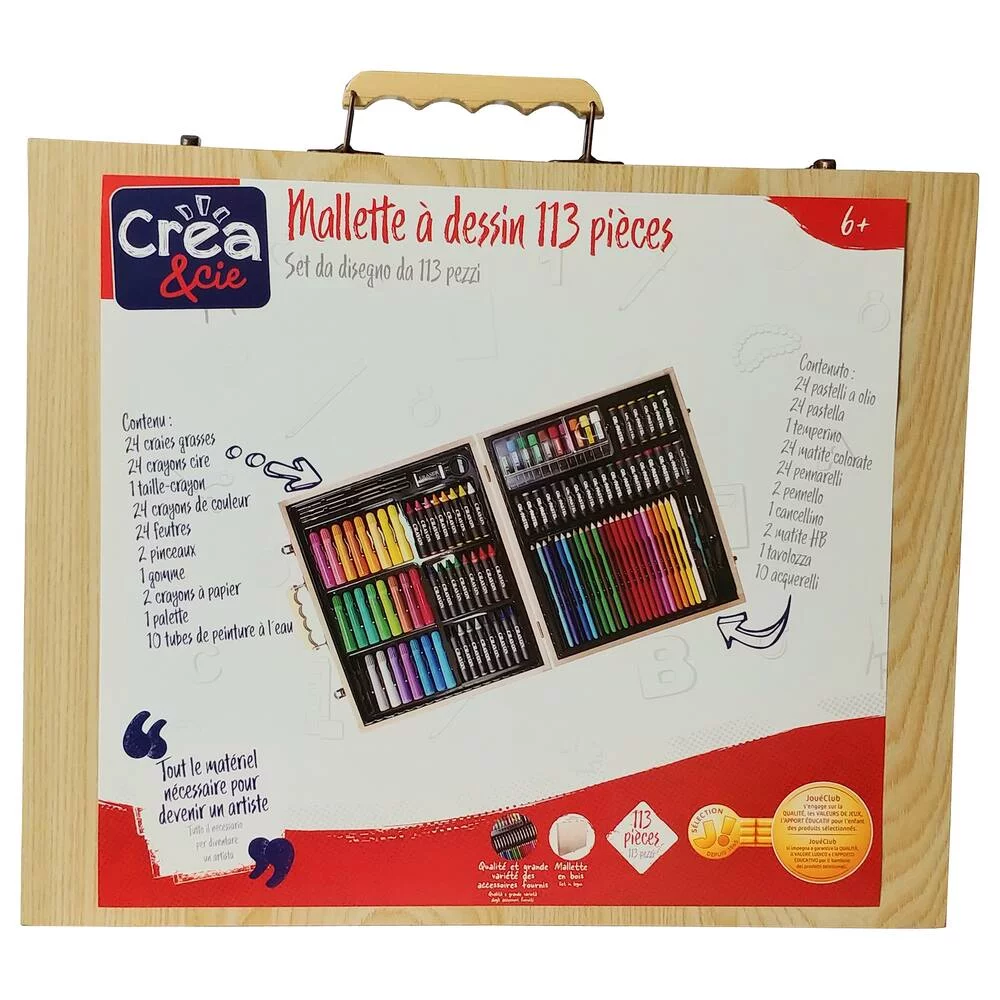 MALLETTE A DESSIN 113 PIECES
