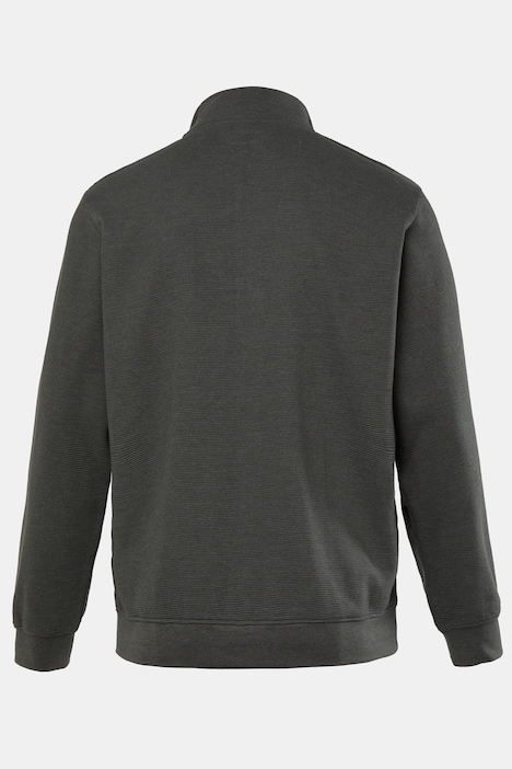 Men+ Sweatjacke, Stehkragen, Zipper, bis 8 XL