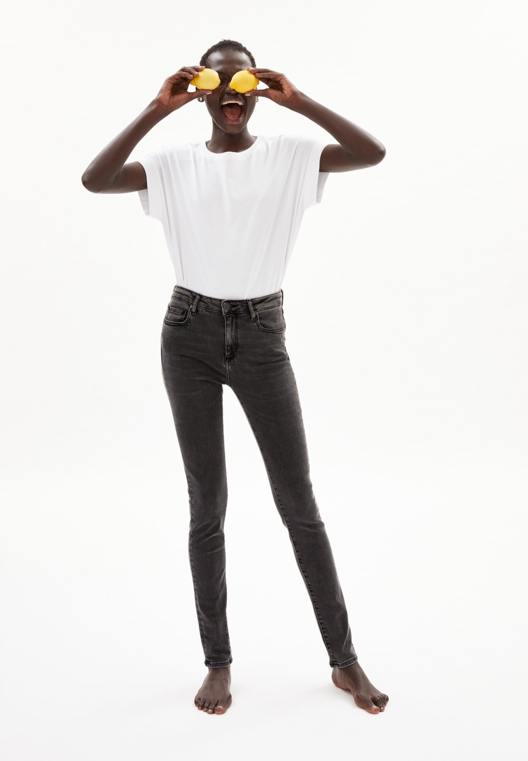 Armedangels Damen-Jeans Tillaa X Stretch Coal Mine