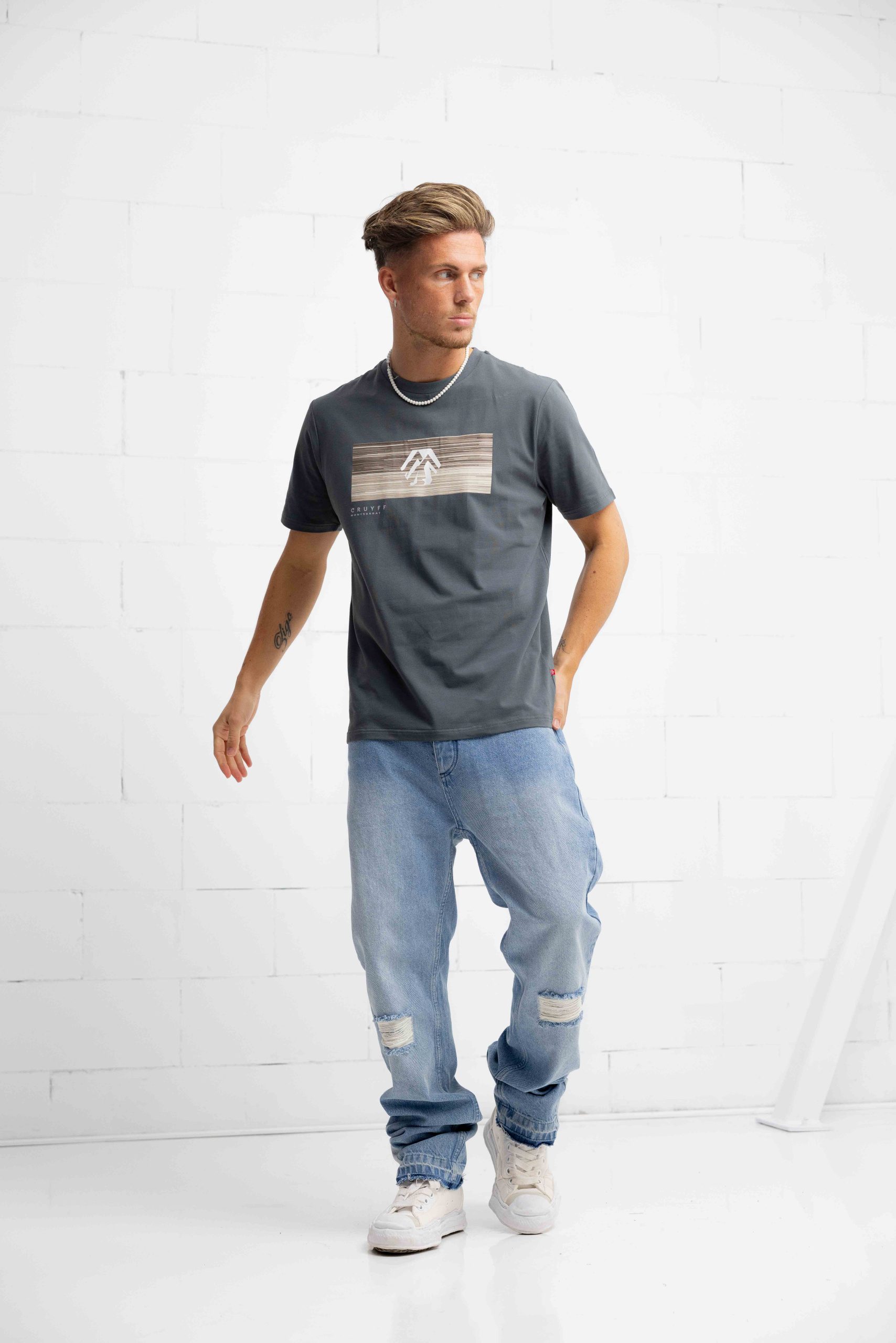 Cruyff Prima T-Shirt Heren Donkergrijs