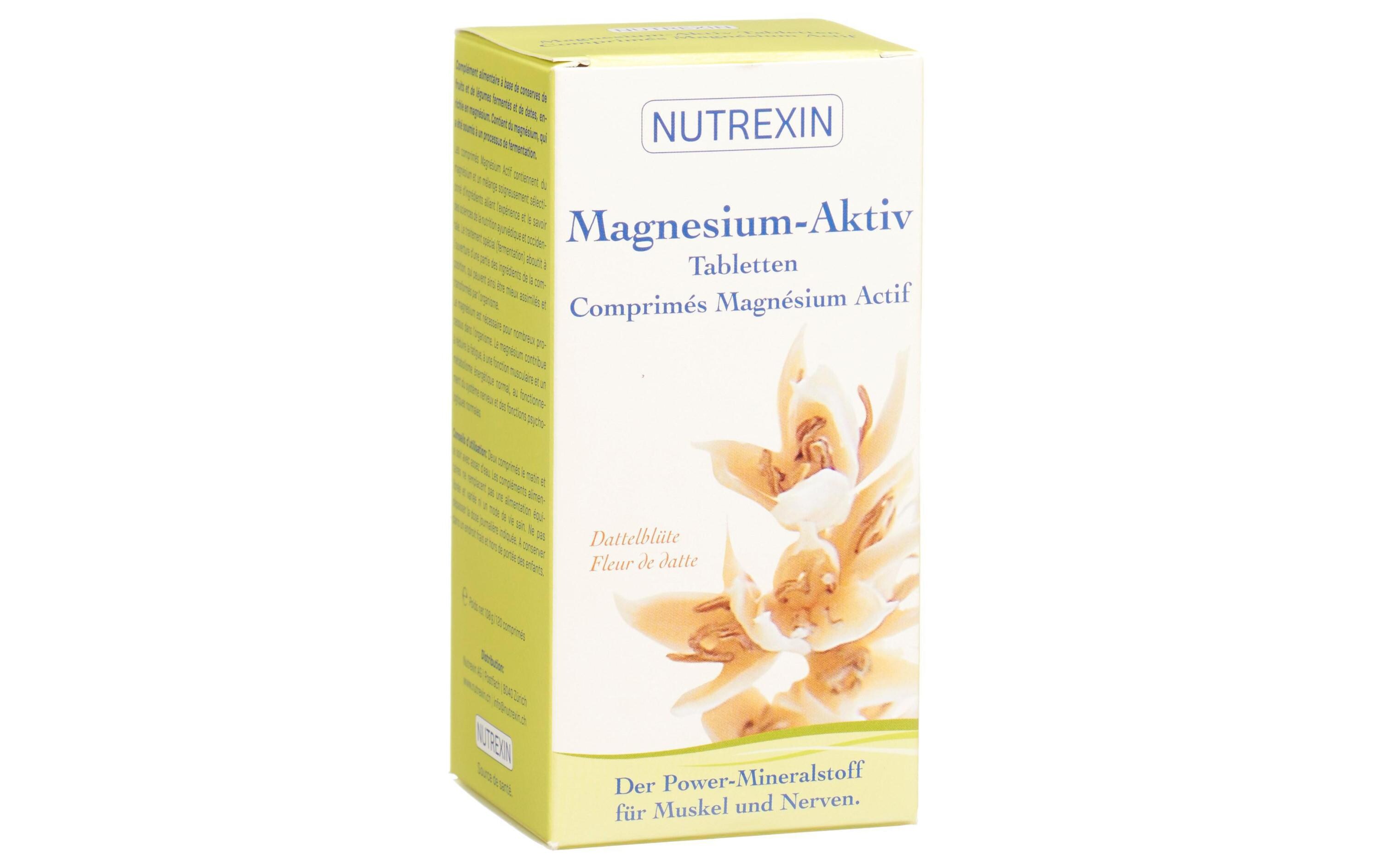 Magnesium-Aktiv 120 TablettenVegane Nahrungsergänzung