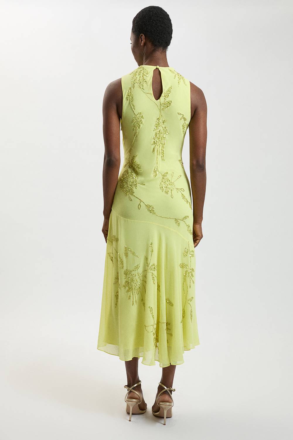 KarenMillen Robe Maxi À Détail Col Bénitier Orné De Perles Petite