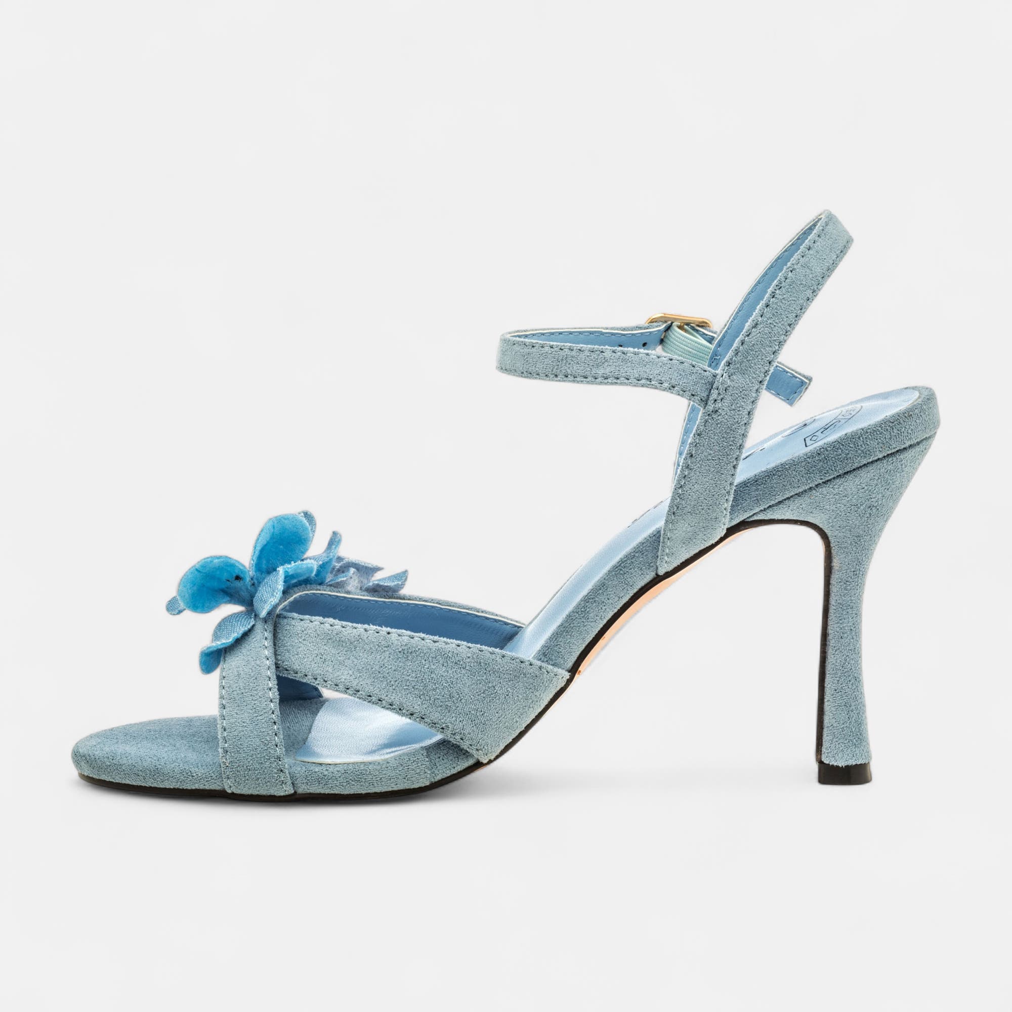 Nu-pieds à talon Femme bleu