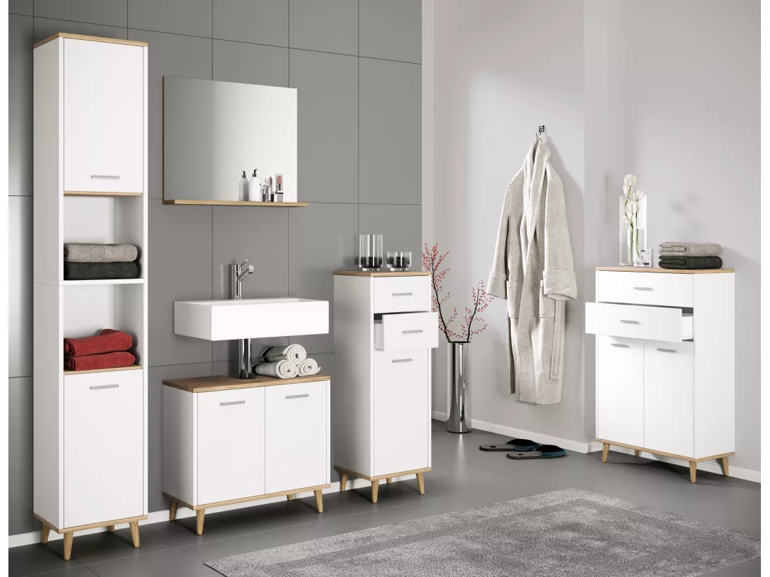 Set de meubles de salle de bain complet 4 pièces Landos l