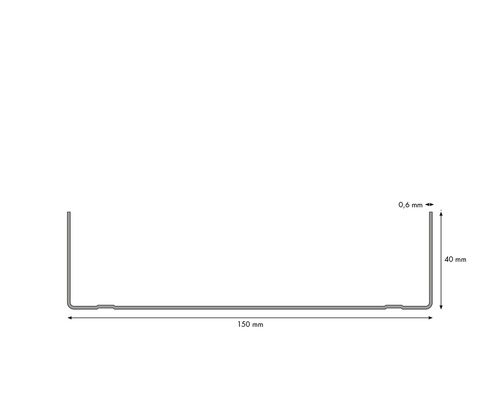 Knauf UW-kozijnprofiel 4000 x 150 x 40 mm