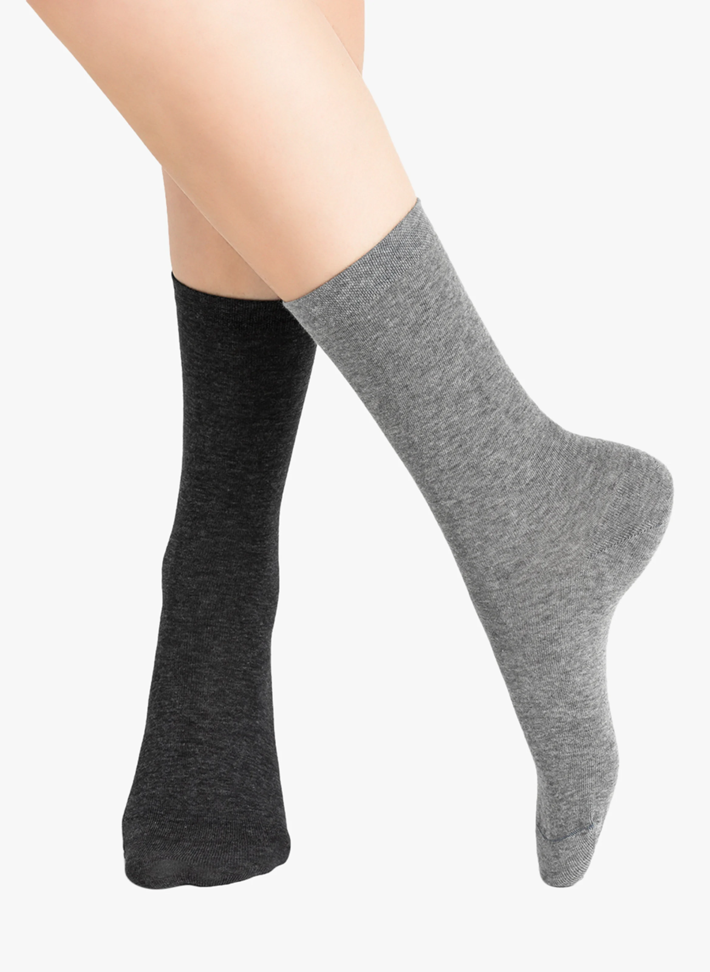 Chaussettes en coton mélangé | Gris
