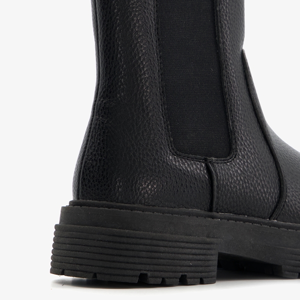 Blue Box hoge meisjes chelsea boots zwart
