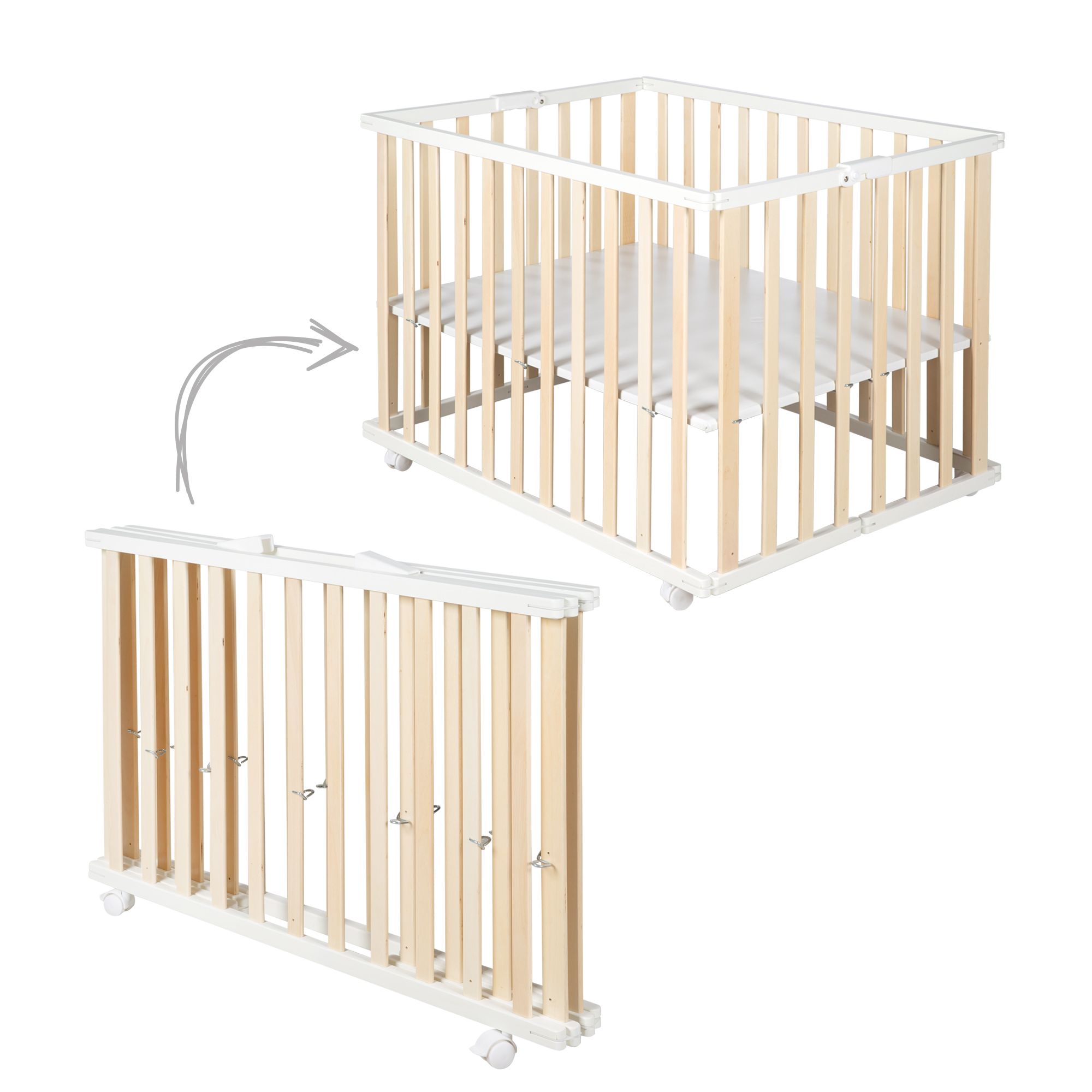 roba Laufgitter klappbar, 75x100, bicolor