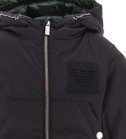 Emporio Armani Dunjakke - Vedbar - Navy/ Grøn