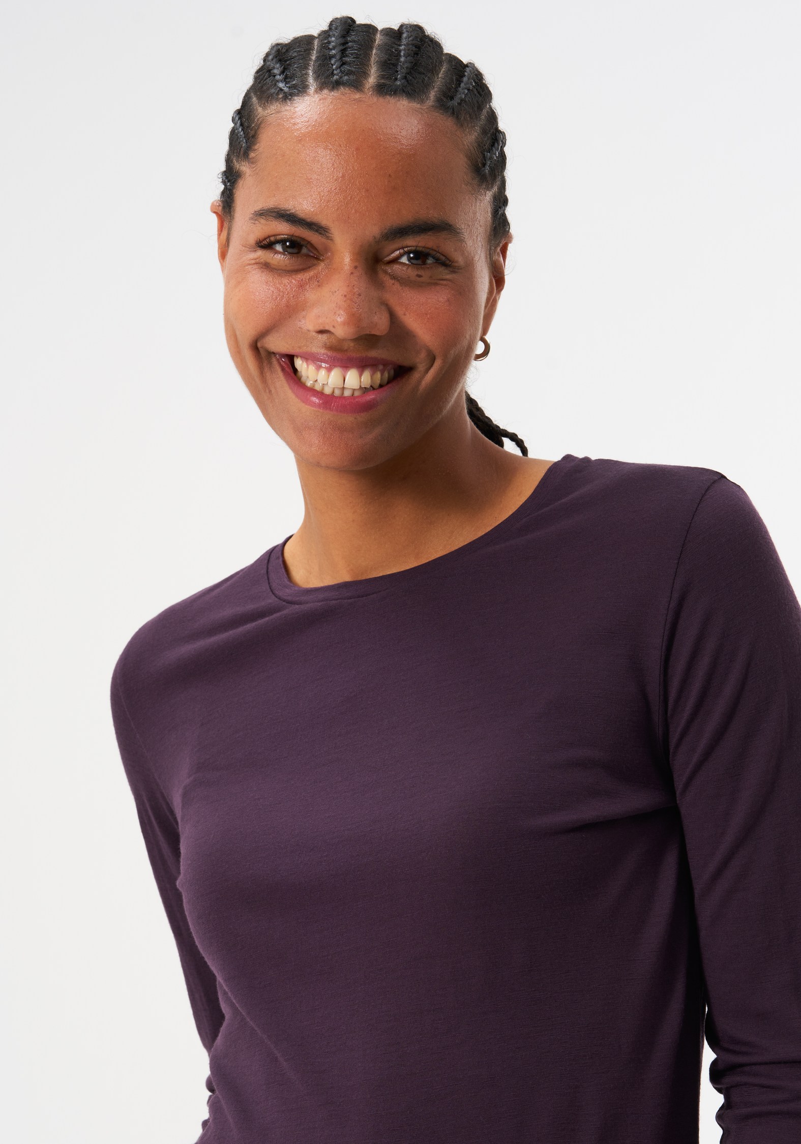 Pinqponq Longsleeve Merino Women Inspire Sheep Plum