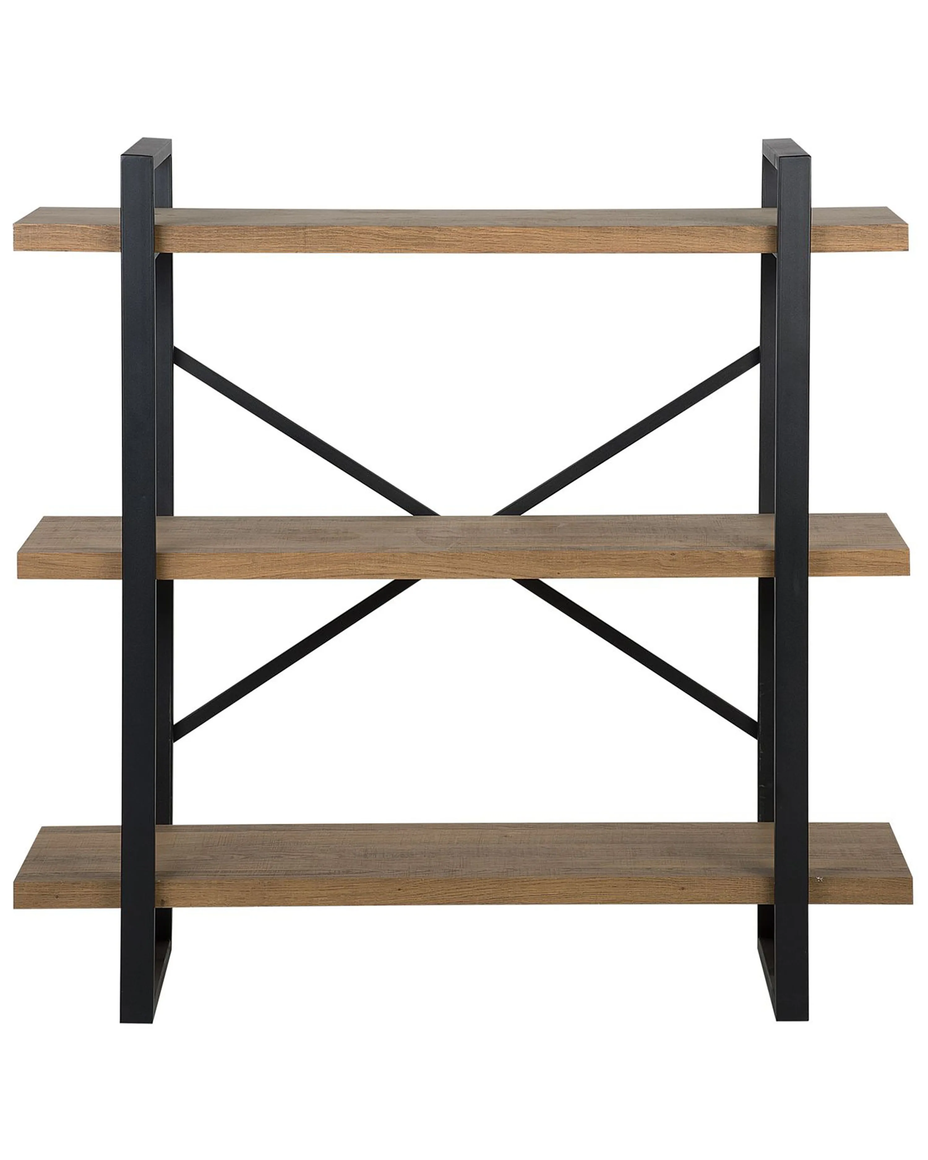 Opbergkast met 3 planken TIMBER 111 cm Donkerbruin